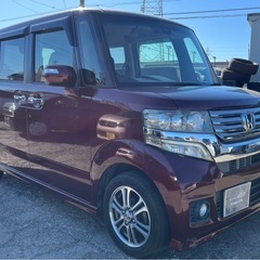 【支払総額26.8万円】h26年式N BOXカスタム車検付き即日納車ok機関良好 両側パワスラ 自動ブレーキ Bluetoothの画像