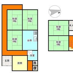 🉐★初期費用無料★DIY可能5月末まで家賃無料 ★【ペット可 】5DK 98.34㎡ 戸建て 貸家  格安 家賃1.9万円  駐車場有　香取市一ノ分目戸建　ペット可 複数入居可 賃貸物件 バストイレ別 大きな戸建て 事務所利用可能 初期費用0円  - 香取市