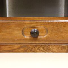 【東7/5】≪ZR233ジ新≫ 電話台/サイドチェスト/花台 ラタン/籐/トウ 木製 収納棚/置台/飾り台 抽斗/引出 インテリア/インテリア小物 現状品の画像