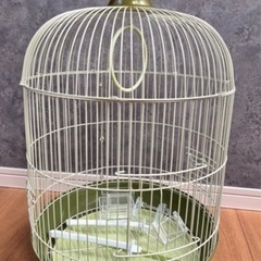 【ほぼ新品】インコ　鳥かご　ケージ　バードケージ　インコ　グッズ付き　の画像