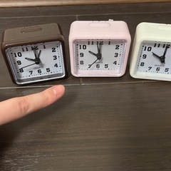 時計　置き時計　コンパクト　３つセット　まとめ売りの画像