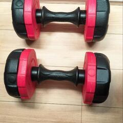 黒と赤のダンベル