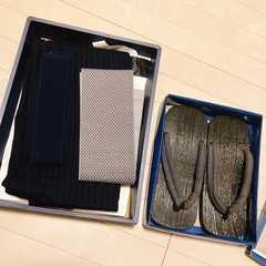 メンズ浴衣＋下駄の画像