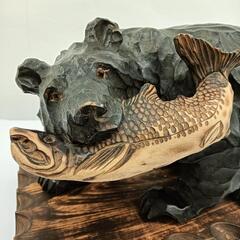 木彫り 熊 置物 北海道 お土産の画像