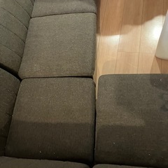 山新　L字ソファー 1箇所傷あり　