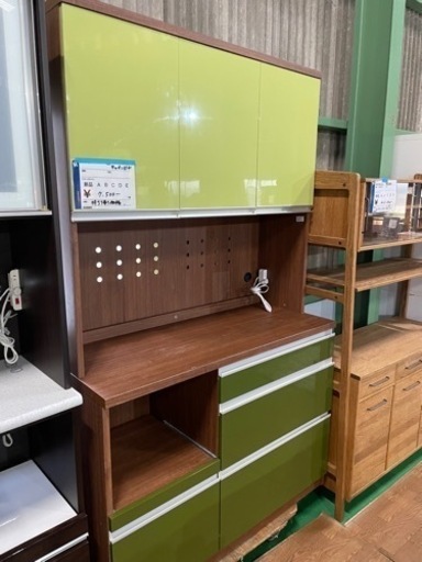 　お洒落なキッチンボード　食器棚　激安　120cm　家具 収納家具 カラーボックス