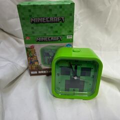 (クリーパー) マイクラ 劇中サウンドが鳴る目覚まし時計！ 爆発音入り目覚まし時計 クリーパー 目覚まし 時計 公式 グッズ 約9.5cm＠3の画像