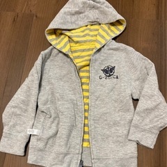 ㉝子供服100cm　リバーシブルパーカー　男の子女の子