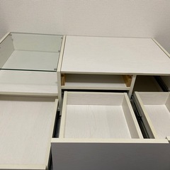 【お譲り先決まりました】LOWYA  ローテーブル　ホワイトの画像