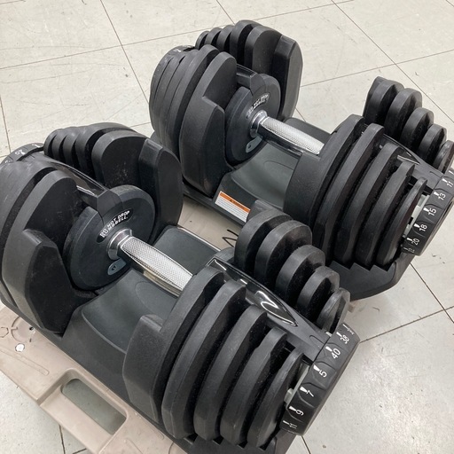 【FIELDOOR】パワーブロック2個セット　可変式ダンベル 最大40kg ♪FIELDOOR/フィールドア 可変ダンベル 40.5kg×2 ブロックダンベル♪