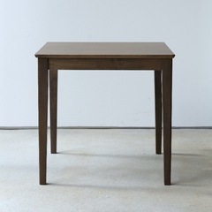 ミツヨシ ダイニングテーブル W750 単品 2名用 75cm ウォールナット ナチュラル ラバーウッド 正方形 おしゃれ 木製 MTS-063の画像