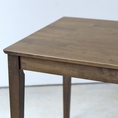 ミツヨシ ダイニングテーブル W750 単品 2名用 75cm ウォールナット ナチュラル ラバーウッド 正方形 おしゃれ 木製 MTS-063の画像