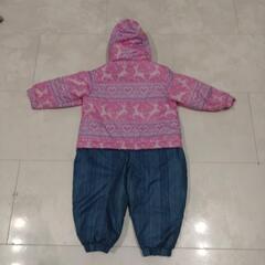 【断捨離中‼️激安‼️】　来年用に　スキーウェア　ピンク　サイズ　90 CCLTEAM  の画像