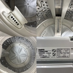 I588 🌈 SANYO 洗濯機 （6.0㎏） ⭐ 動作確認済 ⭐ クリーニング済の画像