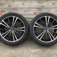 17インチ　BRZ前期純正ホイール&タイヤ4本セットの画像