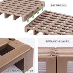 すのこ タイヤ置き ジョイントパレット 2台の画像
