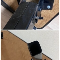 ローテーブル 折りたたみテーブル黒の画像