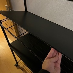 【取引決定】美品キャスター付き スチール5段ラックの画像