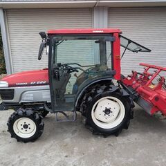 鹿児島発　ヤンマー22馬力トラクターEF222　キャビン　パワステ　モンローオート　エアコンOKの画像