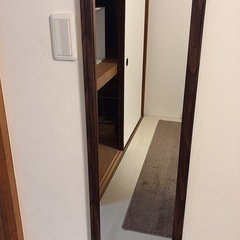 姿見　全身鏡　鏡　ミラー　壁掛け　スタンド