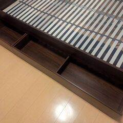 IKEA 収納つきベッドフレーム一式の画像