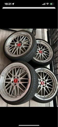 大人気！深リム メッシュ系 20インチ 4本アルミホイールタイヤセット