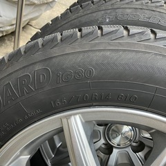 スタッドレスタイヤ165/70R14 ホイール付き4本セット ヨコハマ　アイスガード　IG30の画像