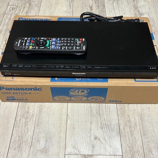 DMR-BRT220-K DIGA Panasonic 500GB BD HDDレコーダー