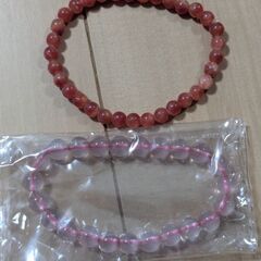 ローズクォーツ　ブレスレットの画像