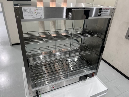 ステンレス製ガラスホットショーケースYasukichi PRO-9WSE-C