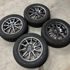 185/60R15コンパクトカー全般に スタッドレスタイヤホイールセット 