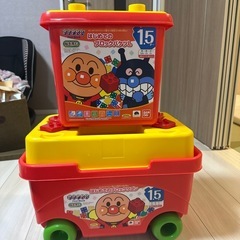 アンパンマン ブロックセット売り はじめてのブロックワゴン