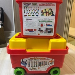 アンパンマン ブロックセット売り はじめてのブロックワゴンの画像