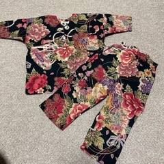 お祭り　子供服　鯉口シャツ