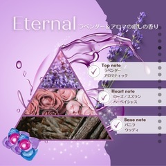 柔軟剤入洗剤61個 アフュームジェルボールエターナル の画像