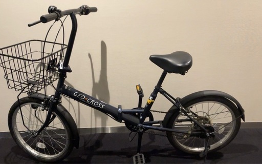 折りたたみ自転車■美品アサヒサイクルネイビーOVK206