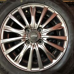 【BS BLIZZAK VRX3 165/65R14】スタッドレス【SIBILLA NEXT WS 14インチ 5.5J4HPCD100+42】21年製 バリ溝 ルーミー トール等　(KTL305)の画像