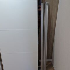 IKEA PAX スライドドアのみ（ホワイト＆半透明ガラス）幅150用の画像
