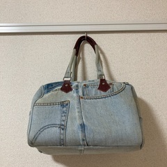 デニムのボストンバック
