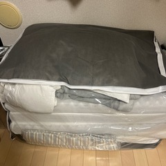 ニトリのシングル布団セット＋3つ折マットレス＋毛布