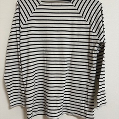 Re-J ストライプ柄 長袖 トップスLLサイズの画像