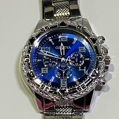 GENEVA メンズ腕時計　ブルー