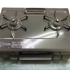札幌◇パロマ 押しボタン式 フラットトップ■ LPG ガス 59cm幅■ 水無し テーブル コンロ PA-S42B-L1 左強火力の画像