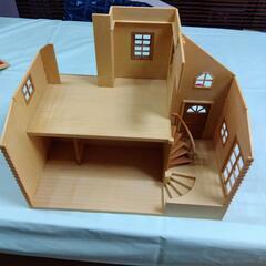 【廃番品】　シルバニアファミリーの赤い屋根の大きなお家【本体と屋根】の画像