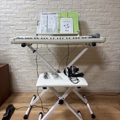 casio 電子ピアノ LK520 白色
