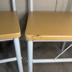 【399】ナチュラルダイニングテーブルと椅子2脚の画像