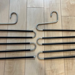 【もらってください】多機能S字マジックハンガー ズボンハンガーの画像