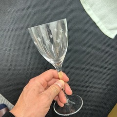 クリスタル星模様ワイングラス