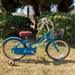USEDキッズ補助輪付き自転車16インチの画像