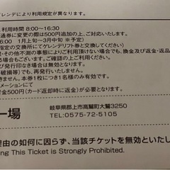 鷲ヶ岳スキー場 タカスダイナ共通 ダイナランド ナイター ウイング